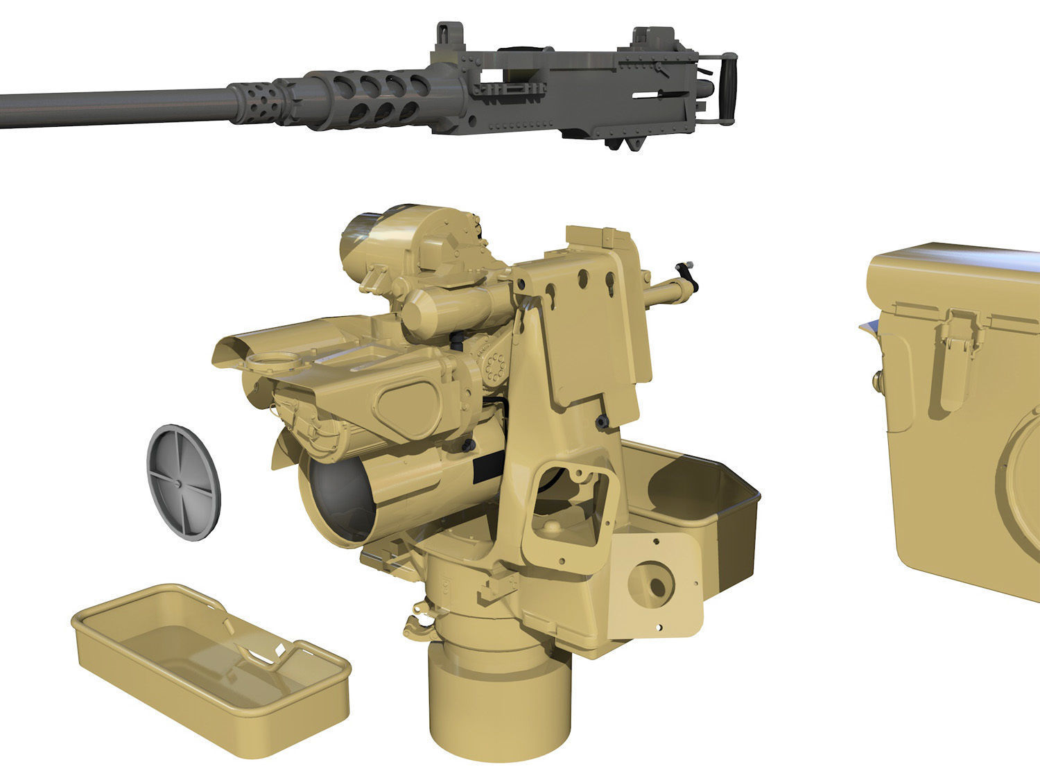 RWS Kongsberg Protector M151 - M2 3D model_7