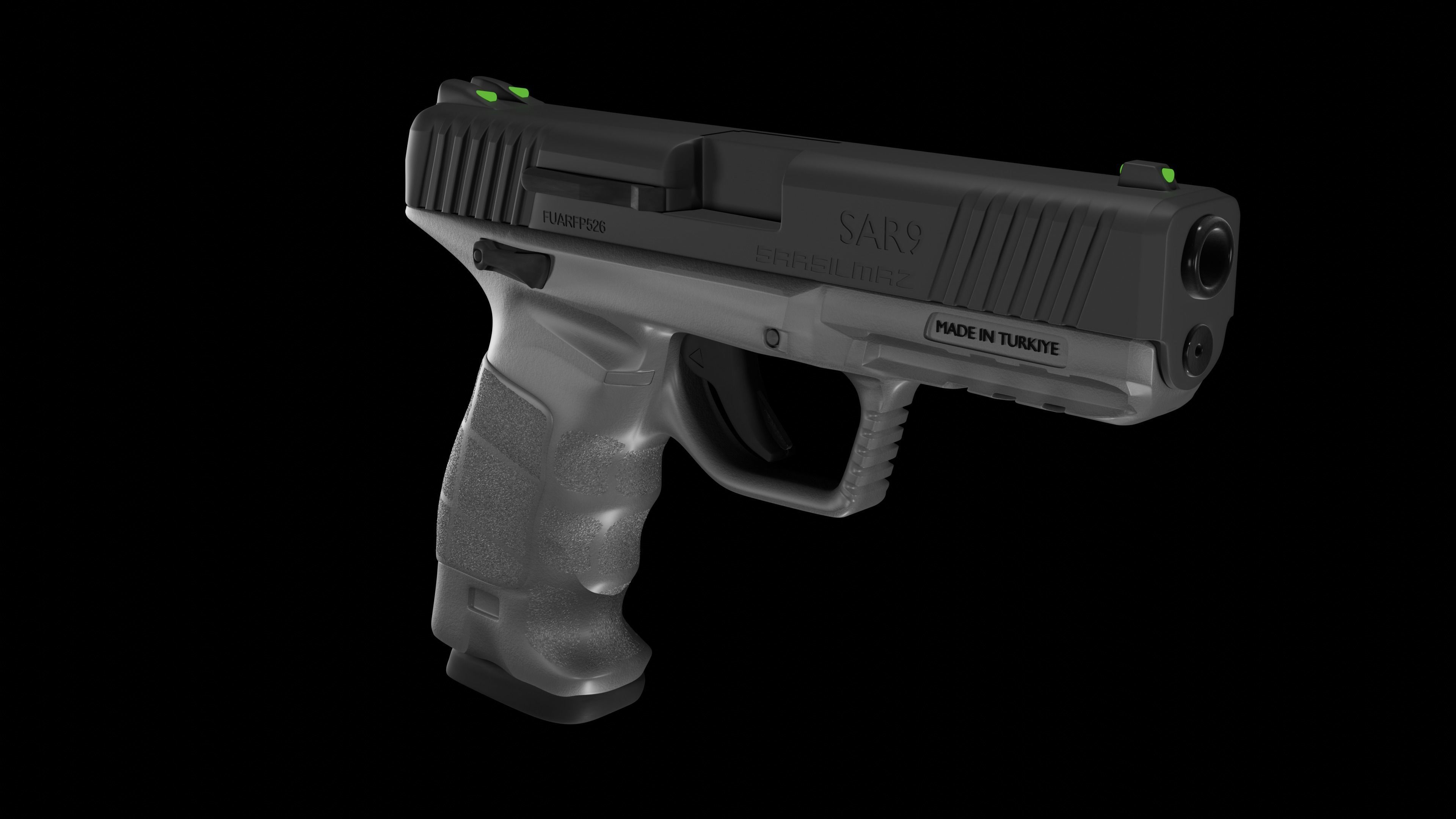 Firearm SAR9 3D print model_2