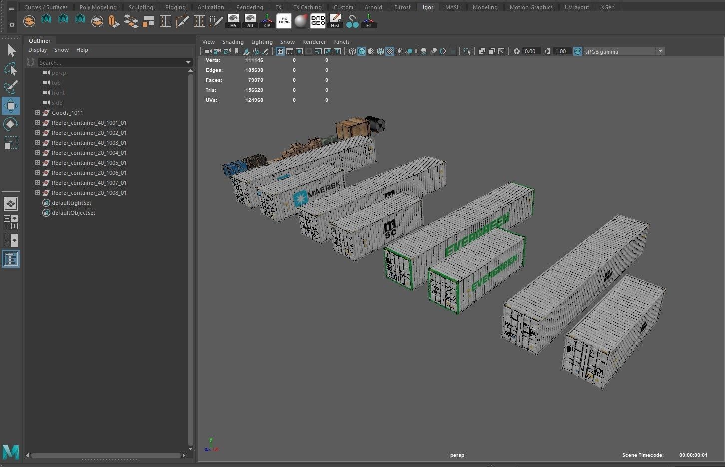 Reefer Containers 3D model_14
