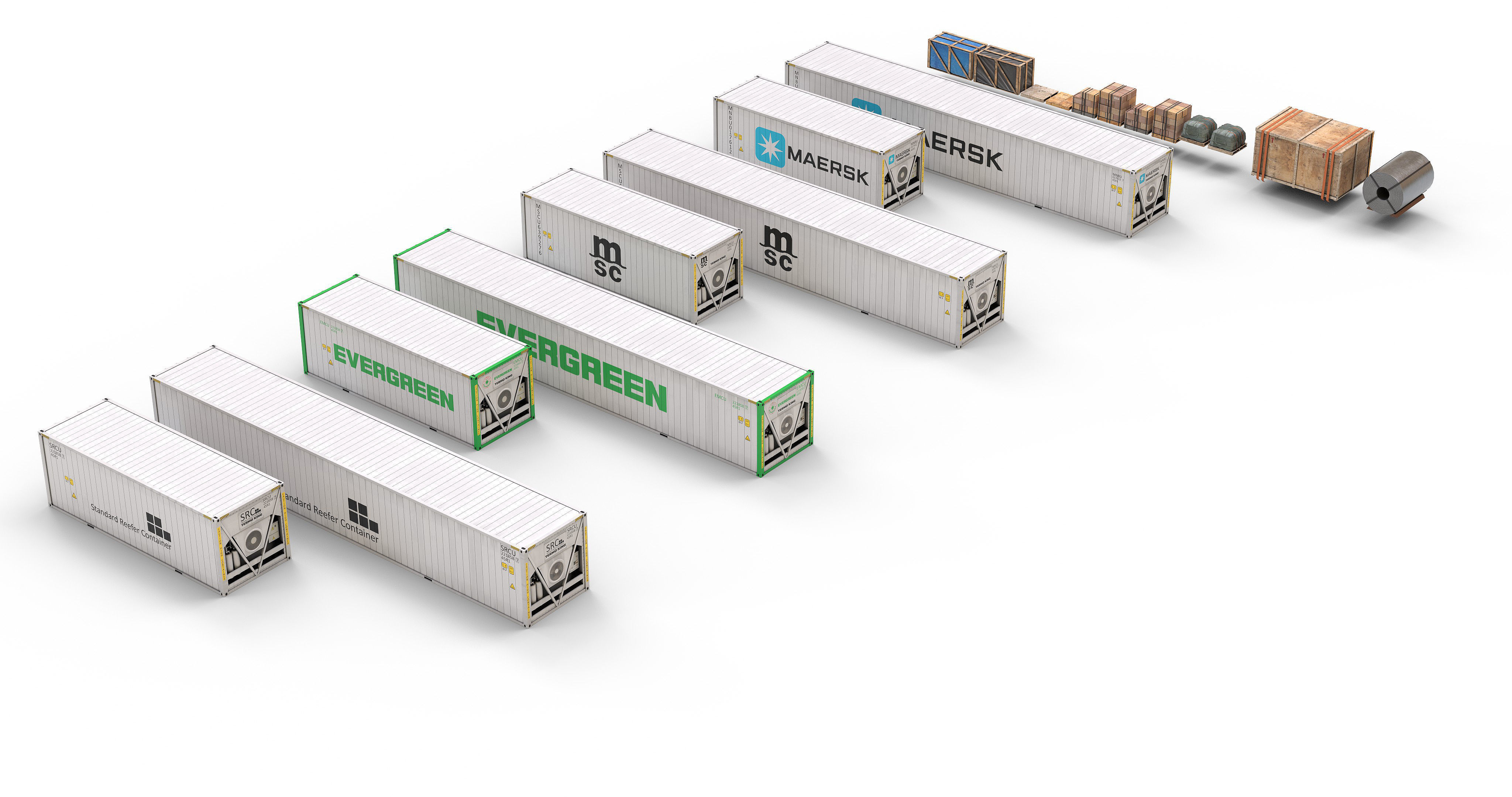 Reefer Containers 3D model_12