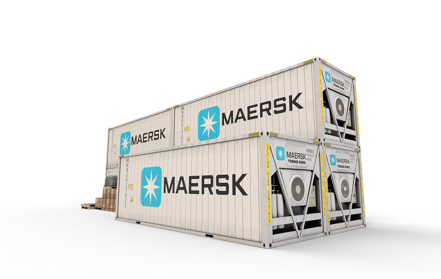 Reefer Containers 3D model_2