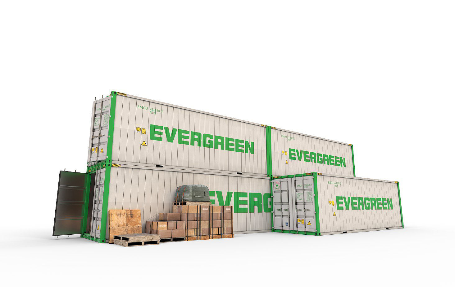Reefer Containers 3D model_5