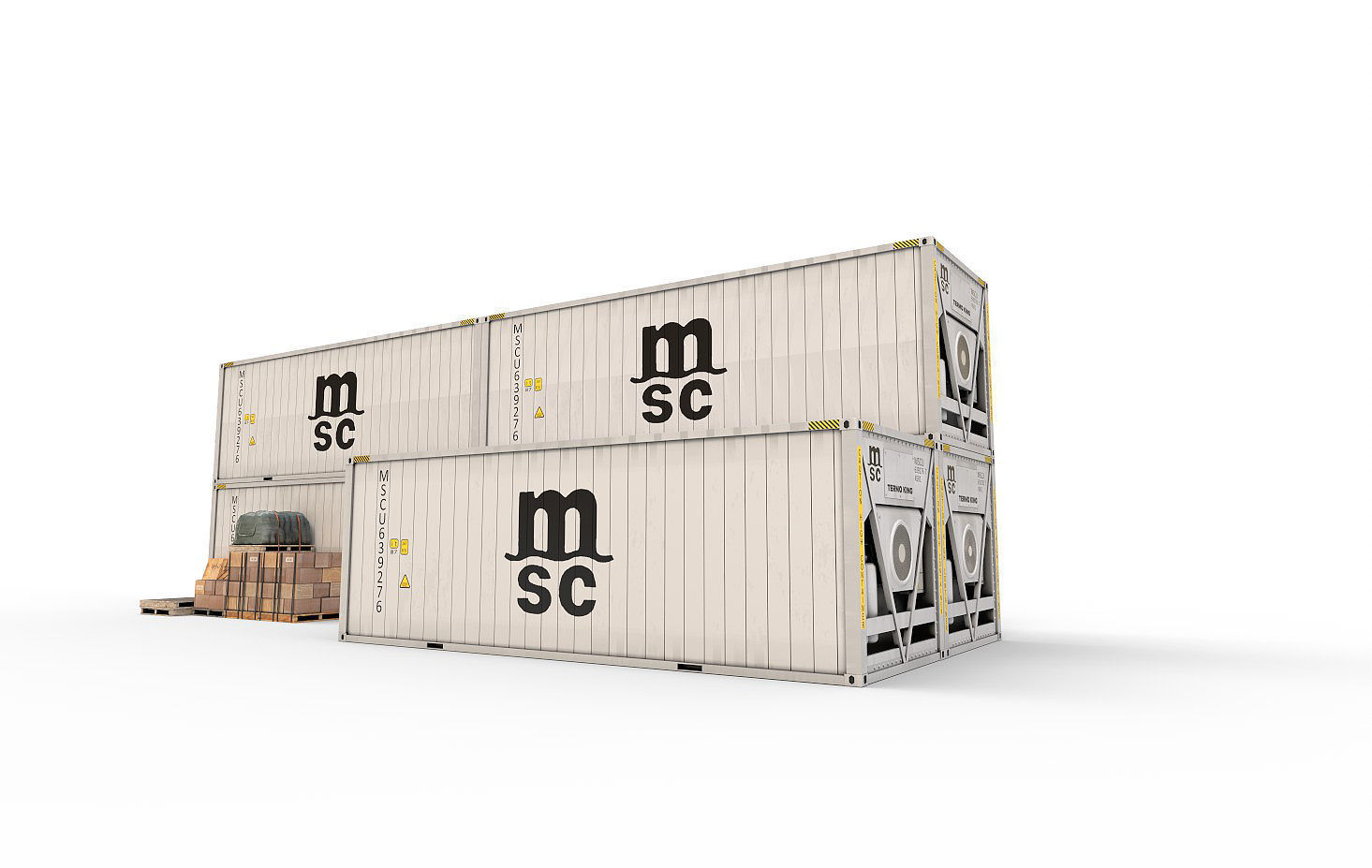 Reefer Containers 3D model_4