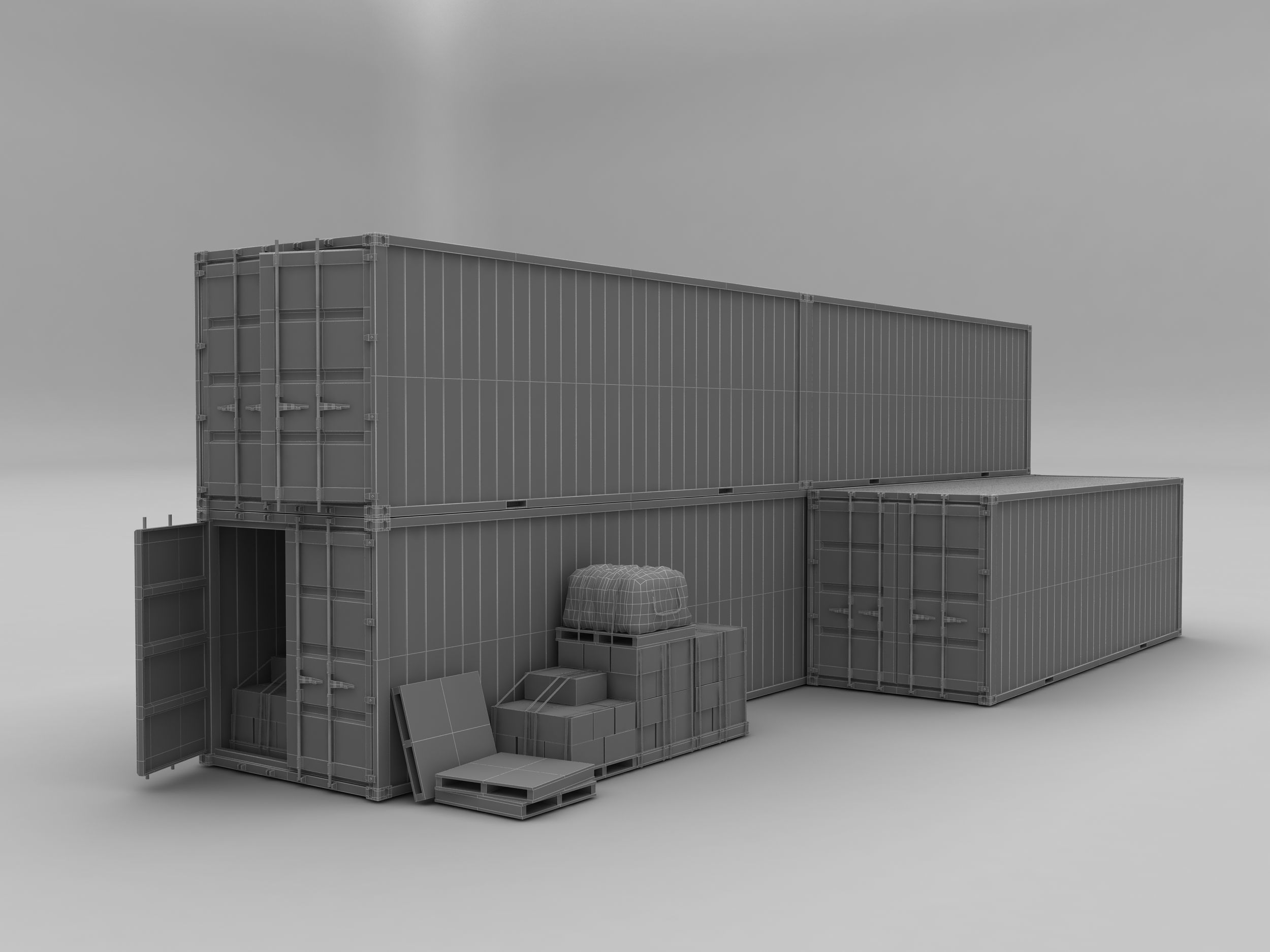 Reefer Containers 3D model_9
