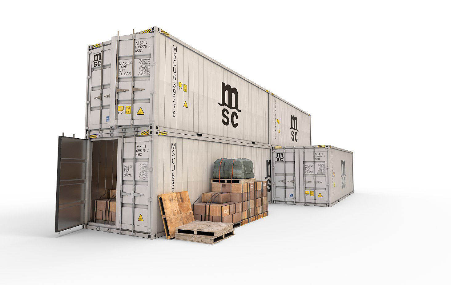 Reefer Containers 3D model_3
