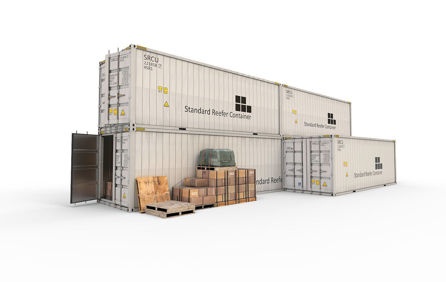 Reefer Containers 3D model_7