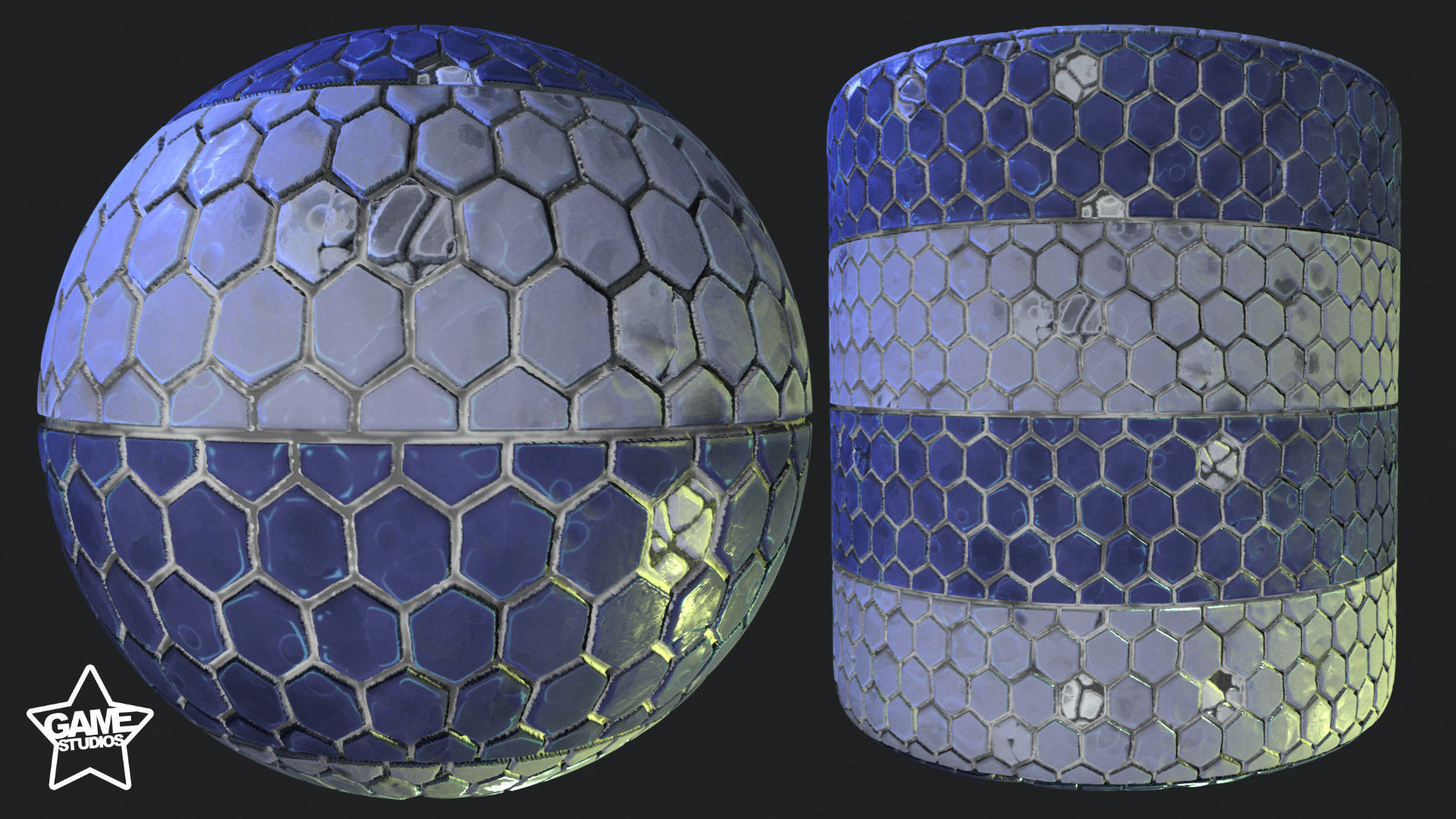 Stylized Portuguese Tiles Material 01 - Substance 3D Designer Texture_5
