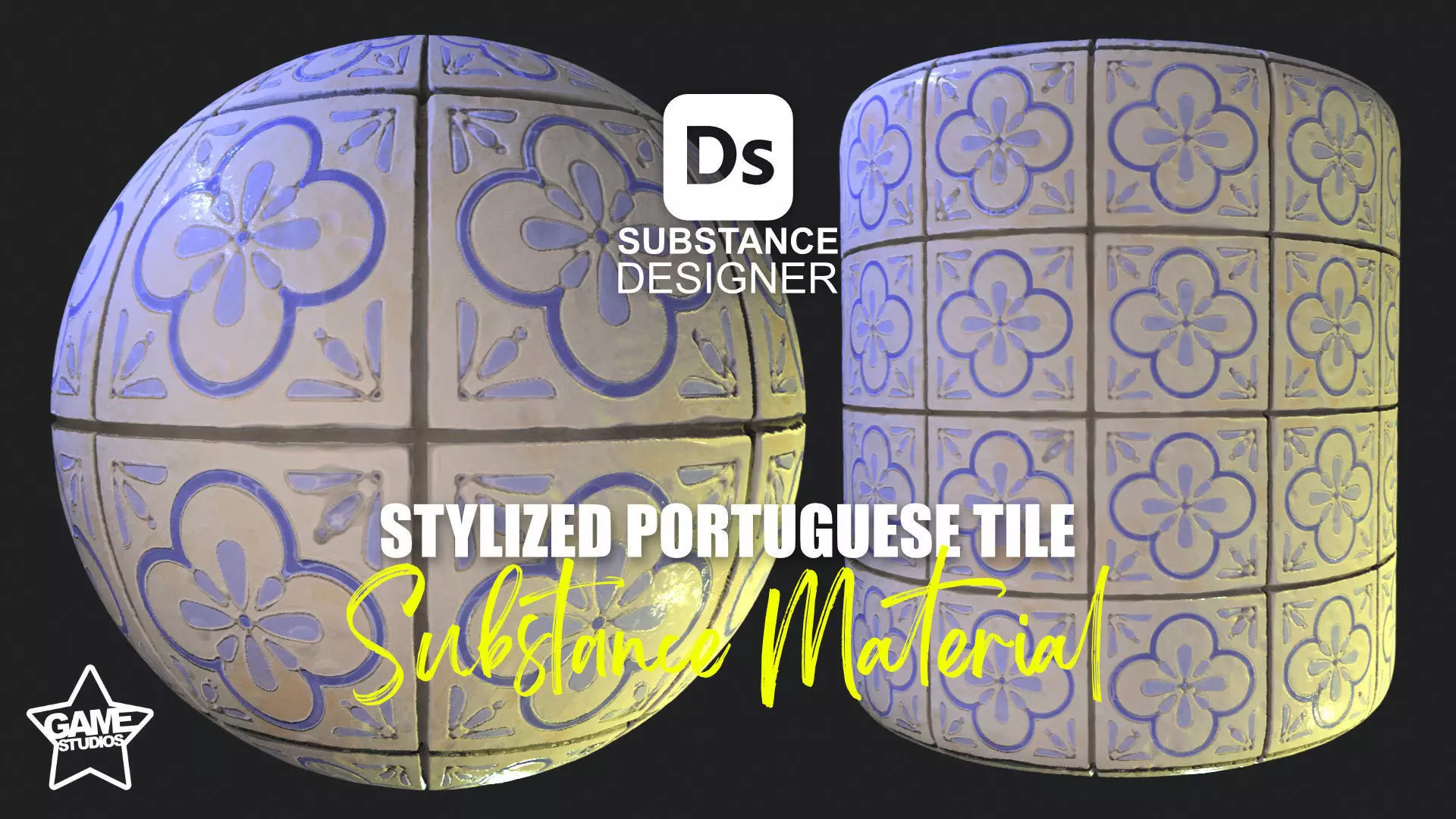 Stylized Portuguese Tiles Material 02 Texture_0