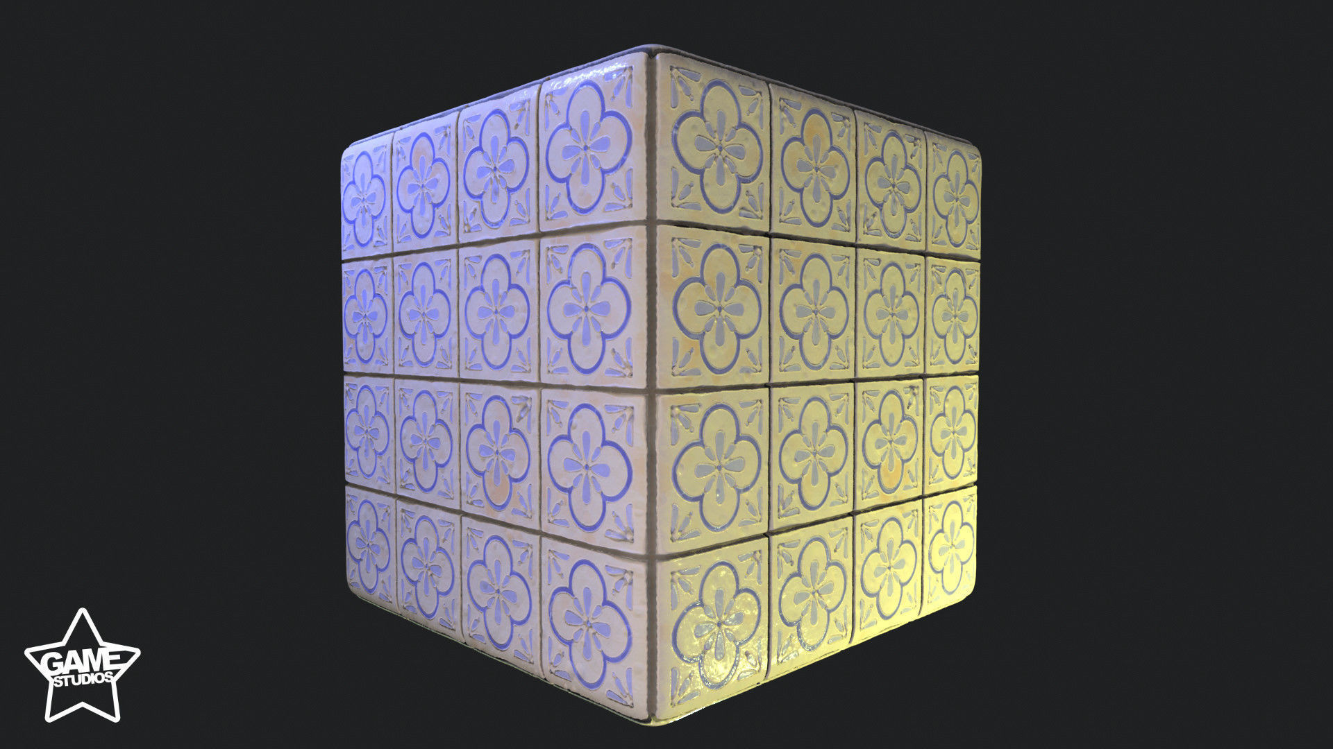 Stylized Portuguese Tiles Material 02 Texture_3