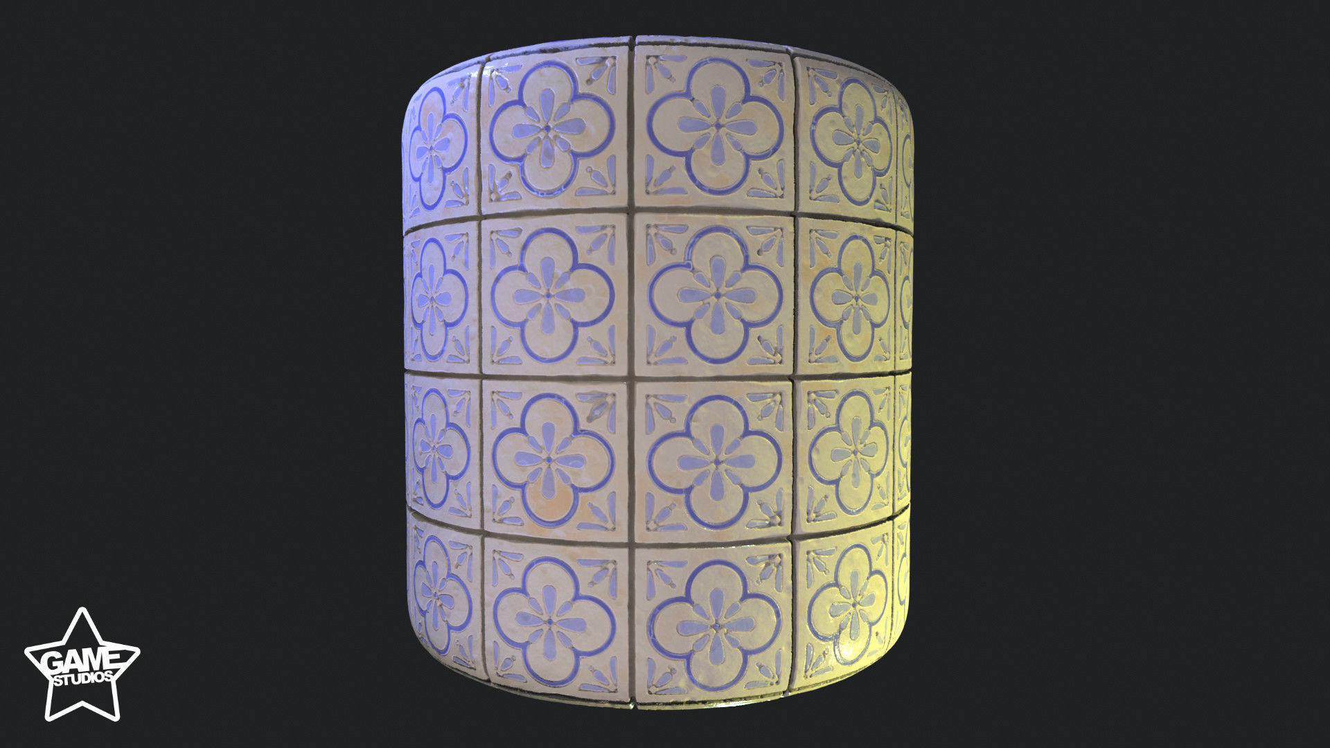 Stylized Portuguese Tiles Material 02 Texture_4