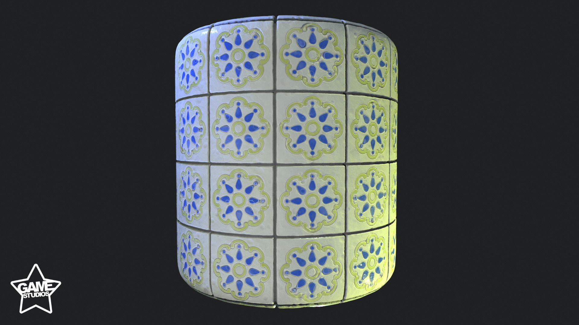 Stylized Portuguese Tiles Material 03 Texture_4