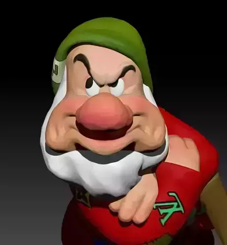 DWARF GRUMPY   3D print model
