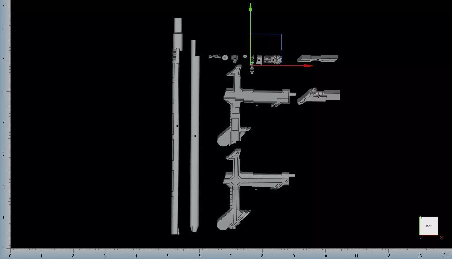 Kamen Rider Kaixa SB-913X  Blaygun with Chipset Model 3D print model_0