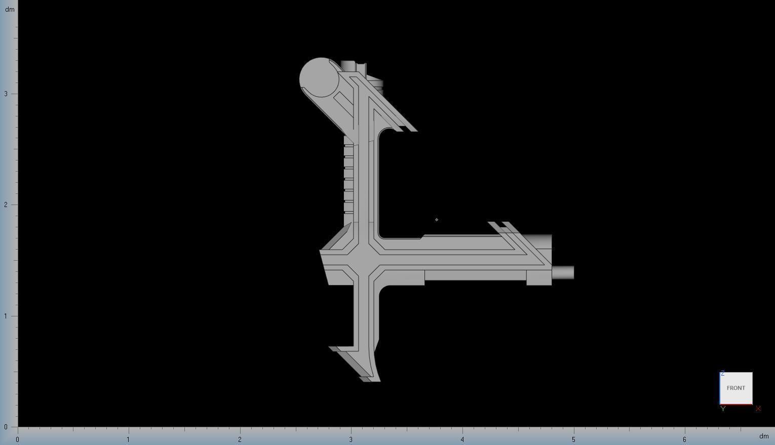 Kamen Rider Kaixa SB-913X  Blaygun with Chipset Model 3D print model_3