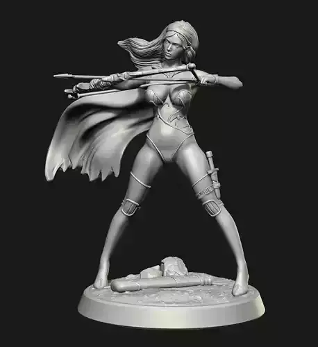 Female Archer  3D print model