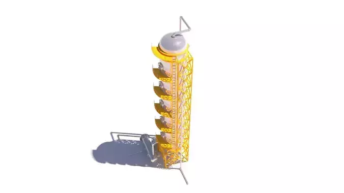 Refinery Distillation Column 02 3D model