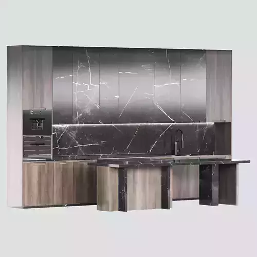 Kitchen Low-poly 3D model