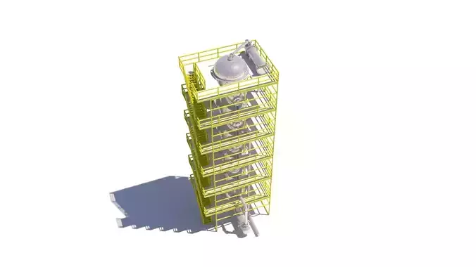 Refinery Distillation Column 03 3D model