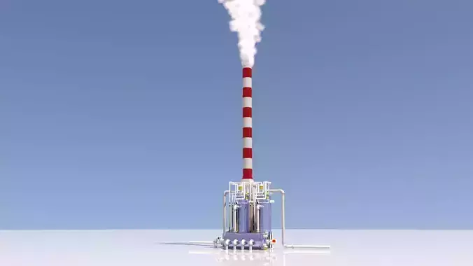 Refinery Industrial Furnace 01 3D model