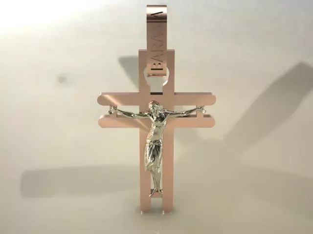cross man girl jesus Free 3D print model