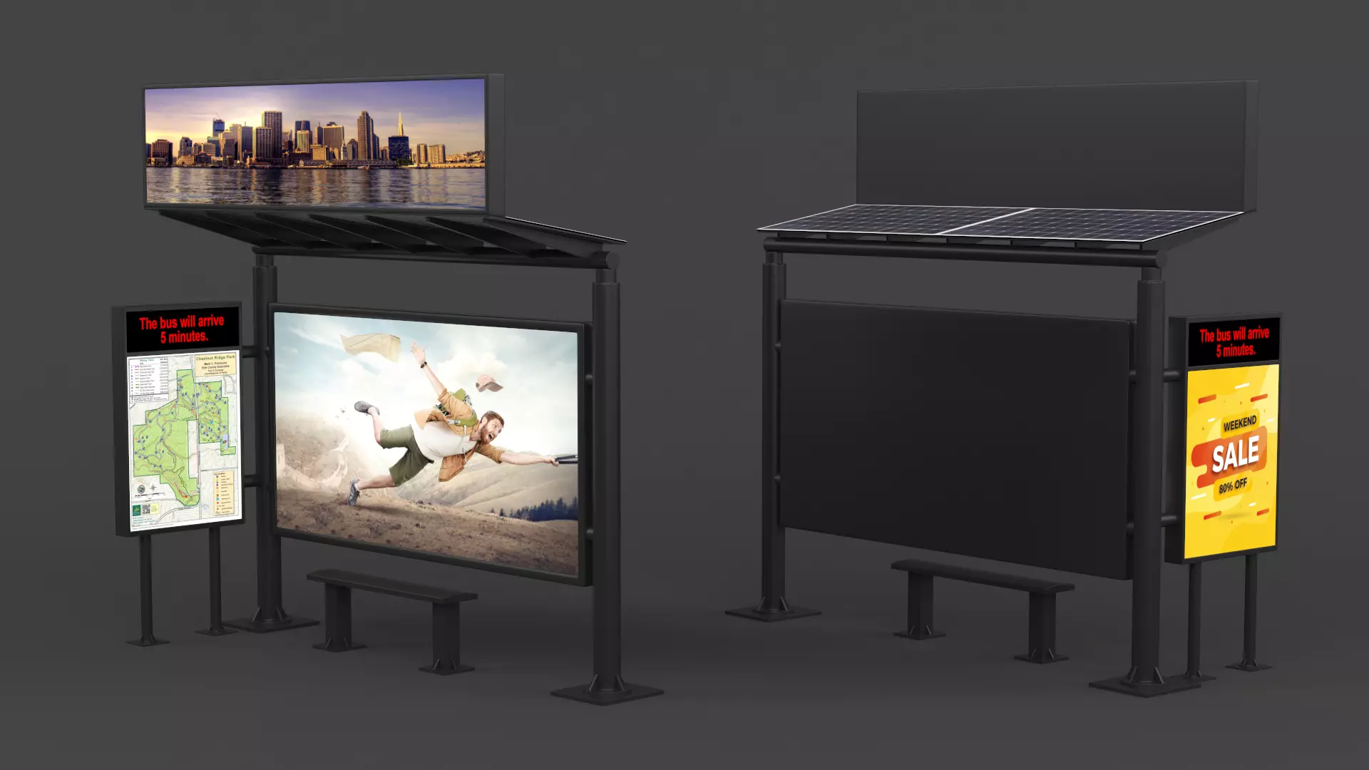 Bus Shelter 3D model_0