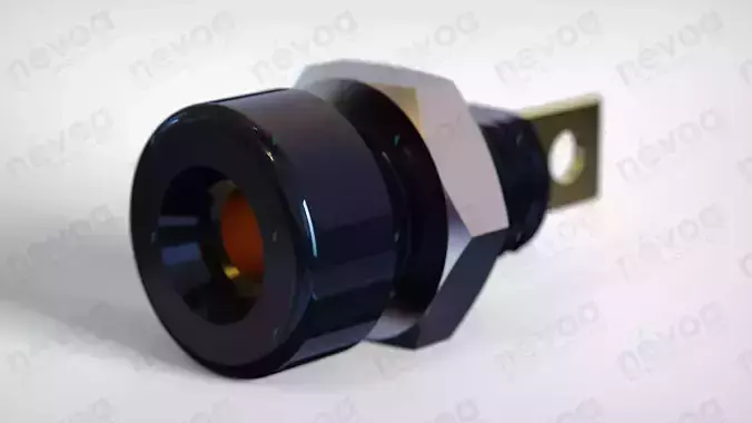 Banana Jack - Insulated Solder Terminal - 108-0902-001 3D model