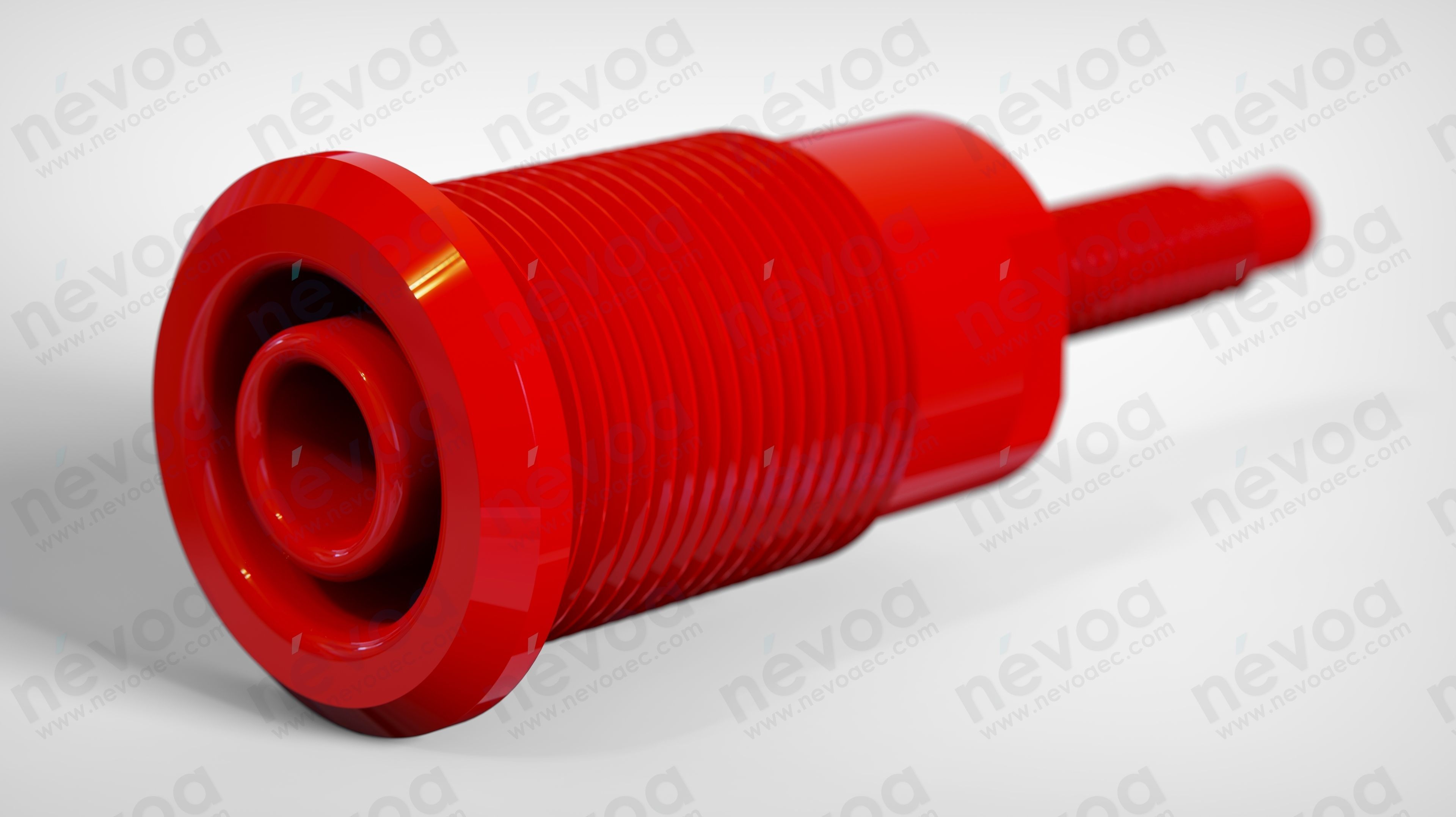 Panel-mount socket - SLB4-G - Staubli International AG 3D model_4