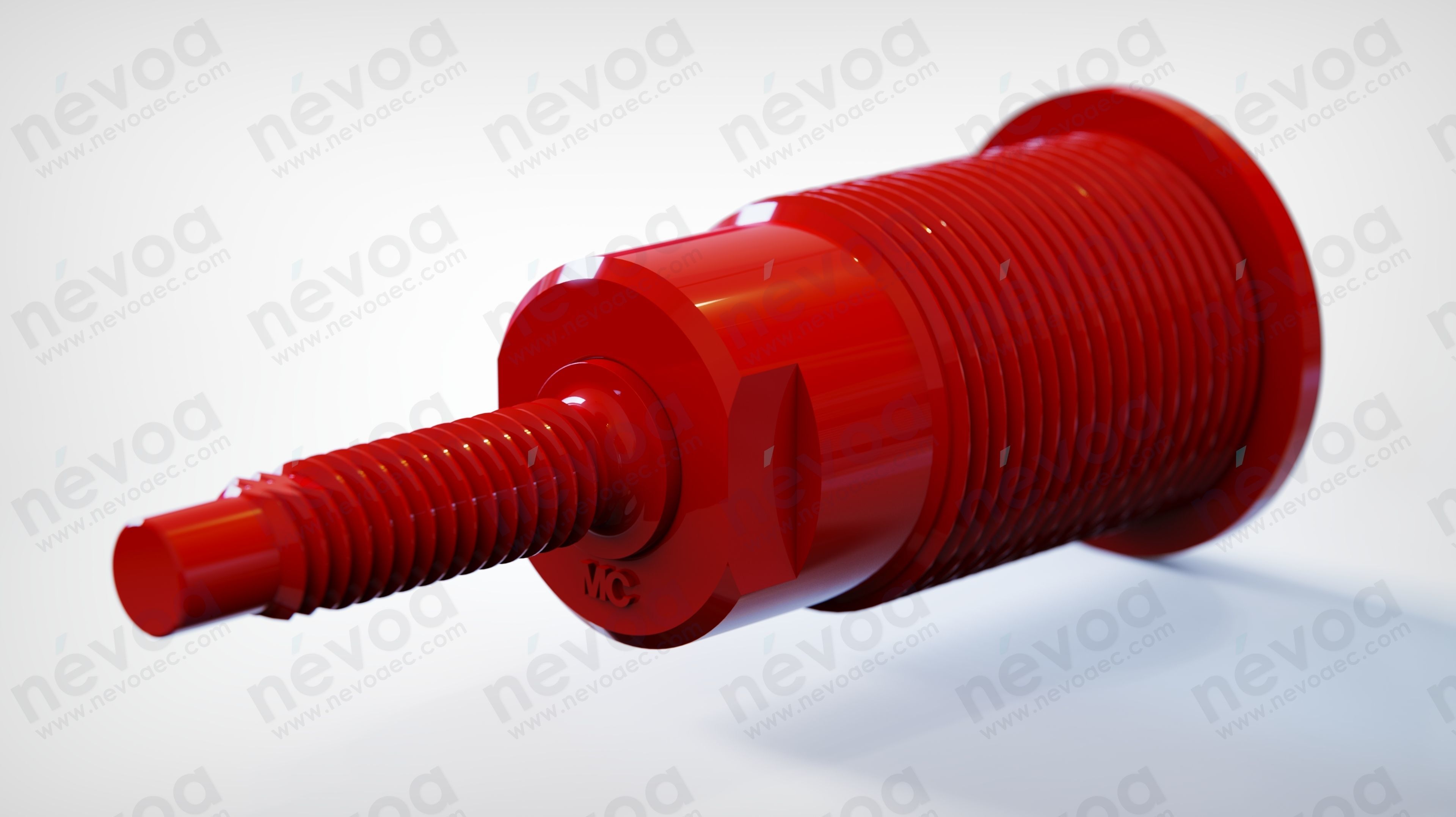 Panel-mount socket - SLB4-G - Staubli International AG 3D model_5