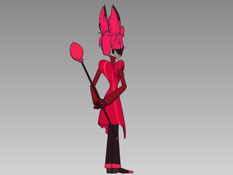 HAZBIN HOTEL ALASTOR 3D print model_4
