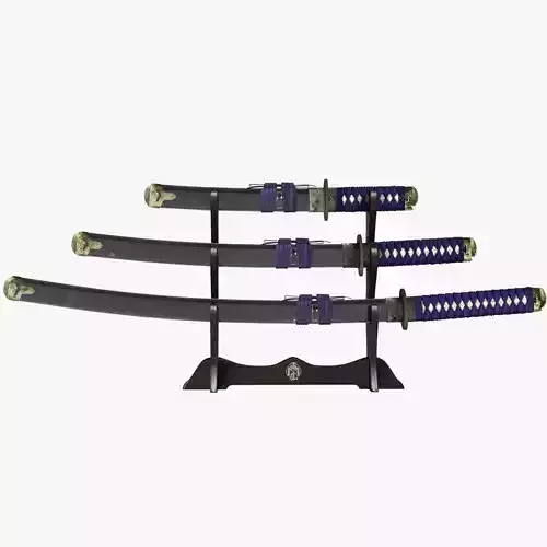 Katana with Stand 3D model 