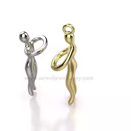 Hug Pendant 3D print model