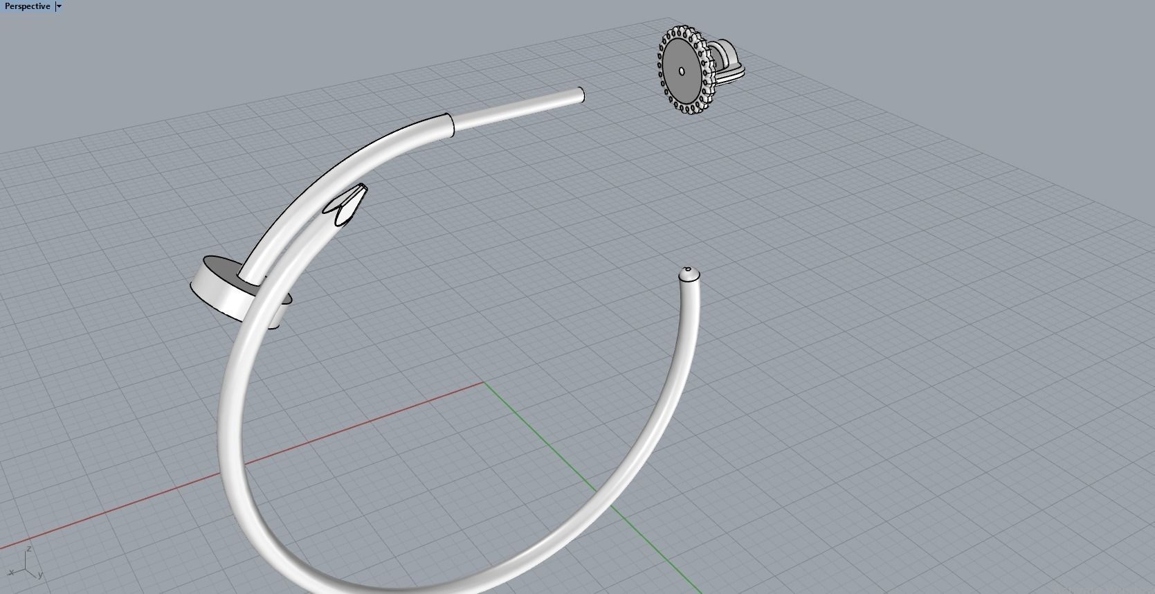 cartier Nail Earrings 3D print model_7