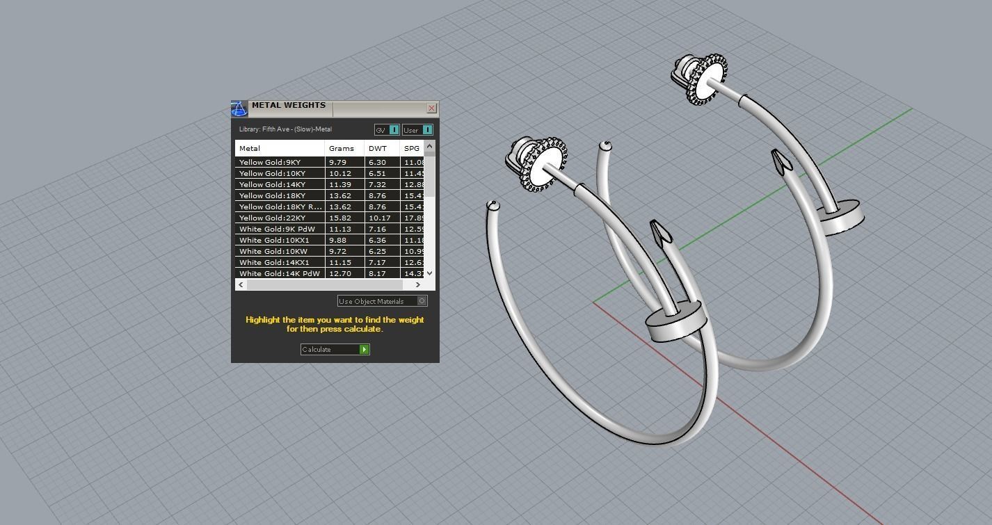 cartier Nail Earrings 3D print model_5