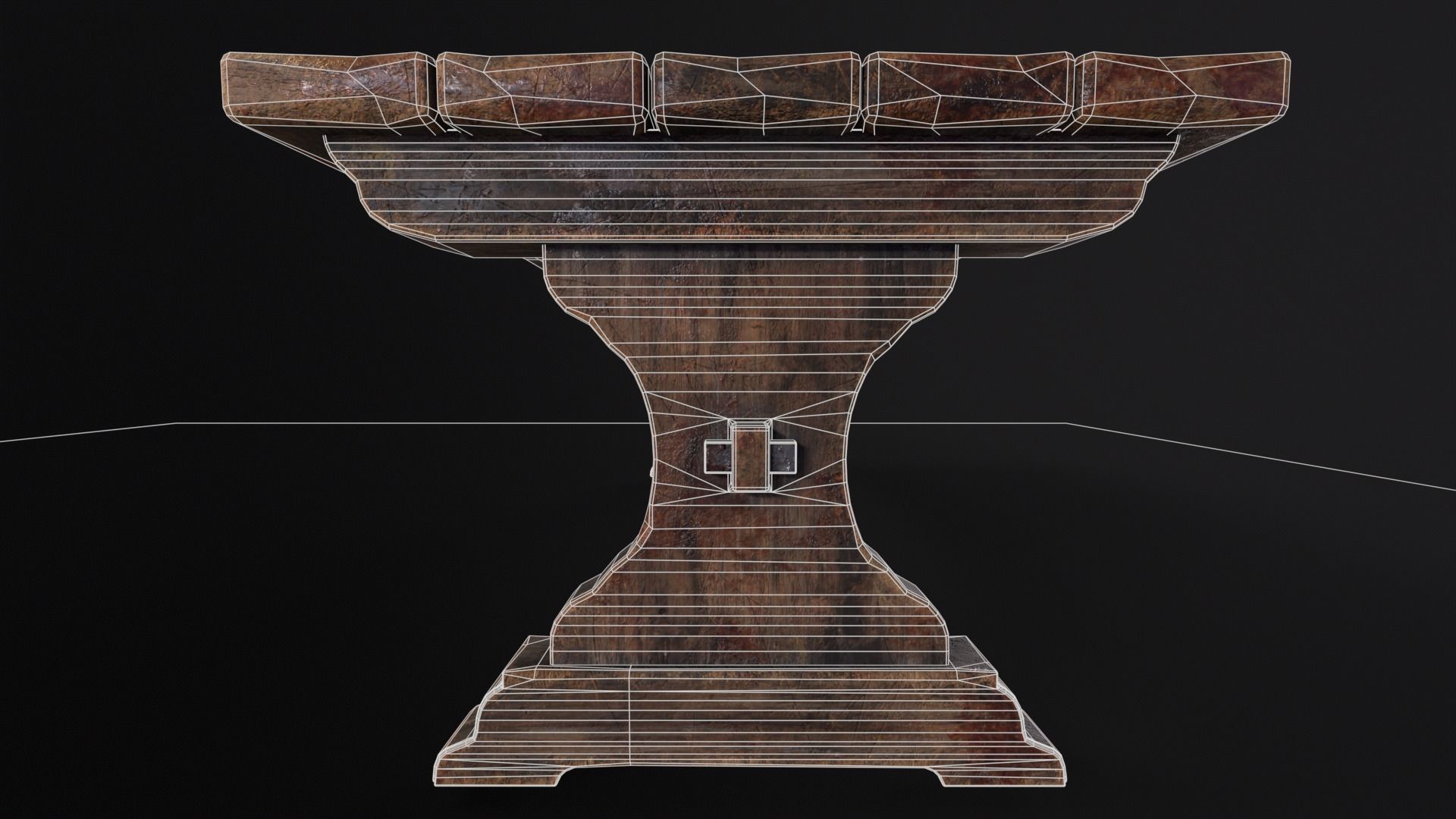 Dungeon End Table Low-poly 3D model_19