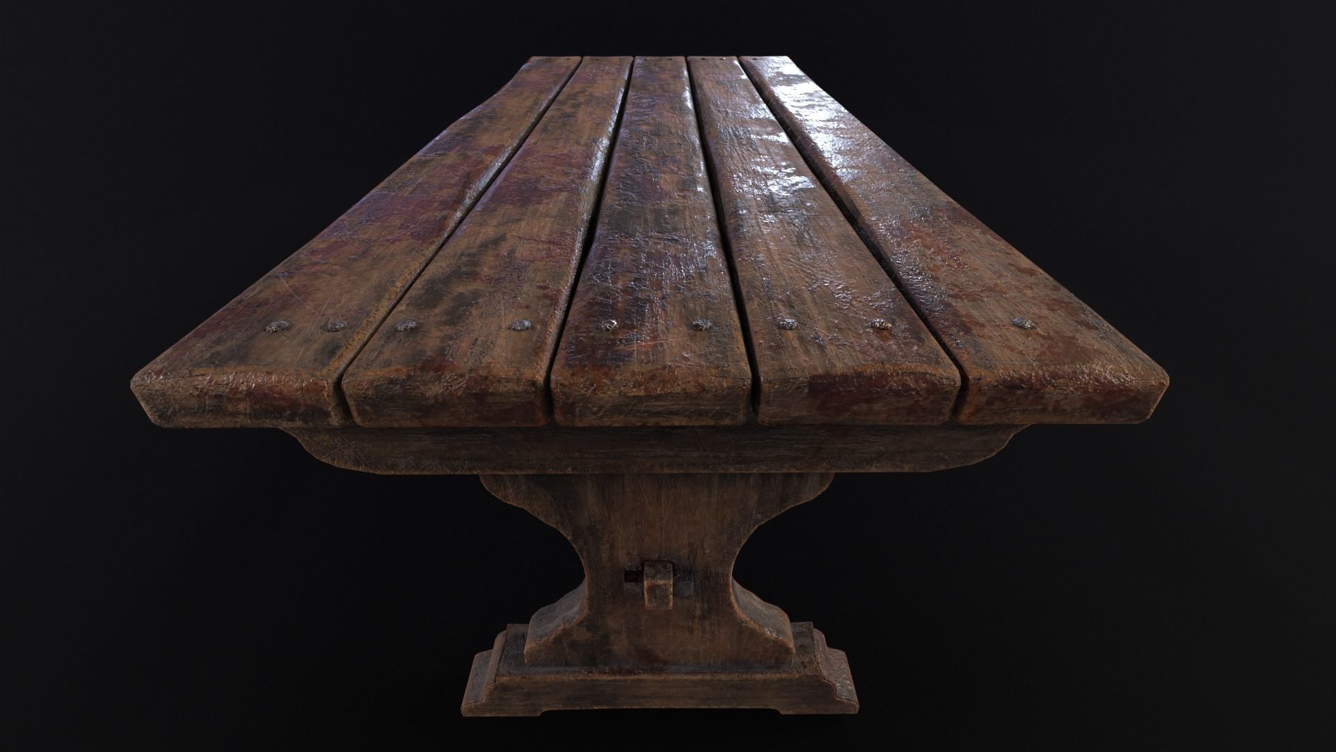 Dungeon End Table Low-poly 3D model_12