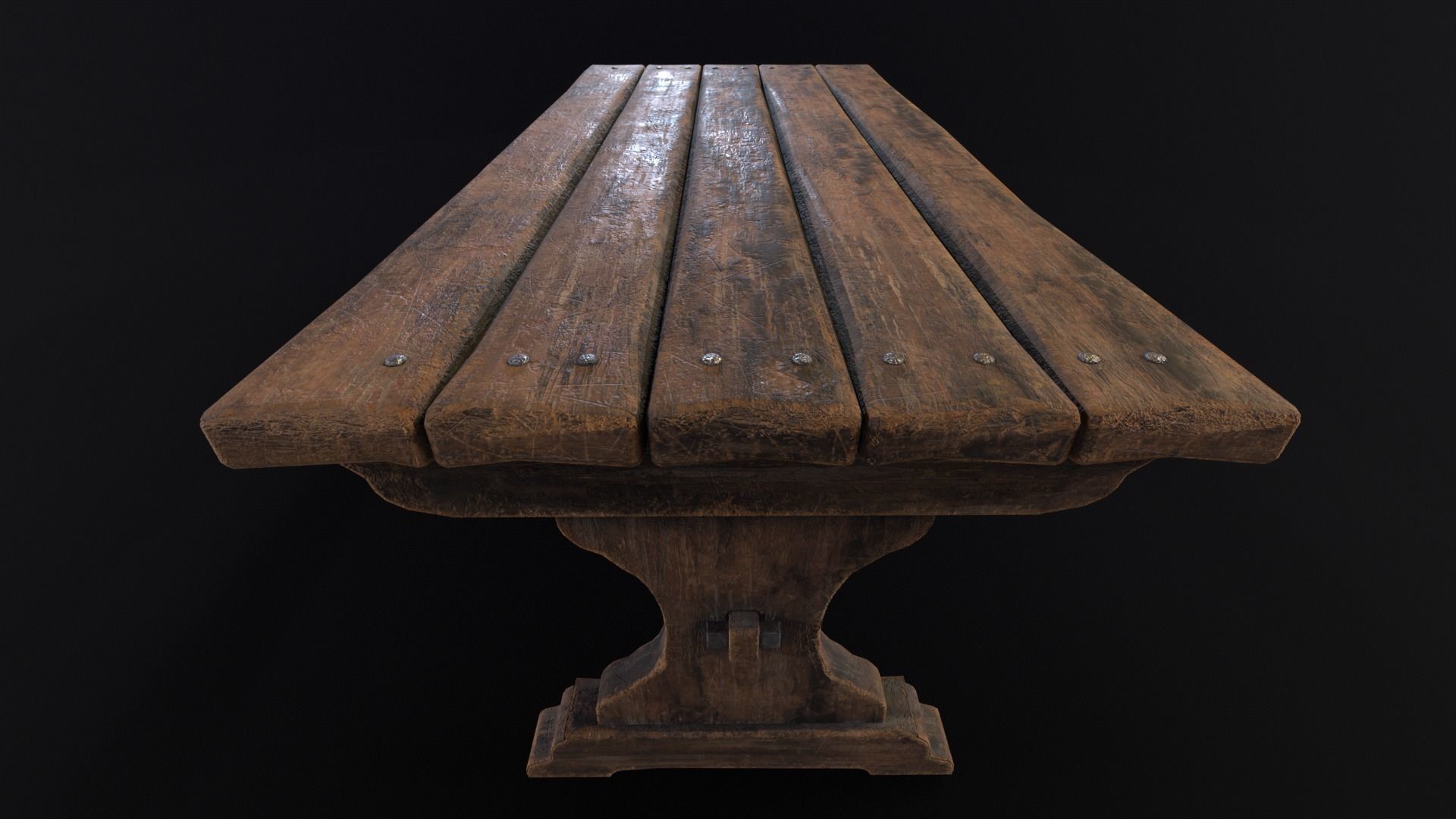 Dungeon End Table Low-poly 3D model_10
