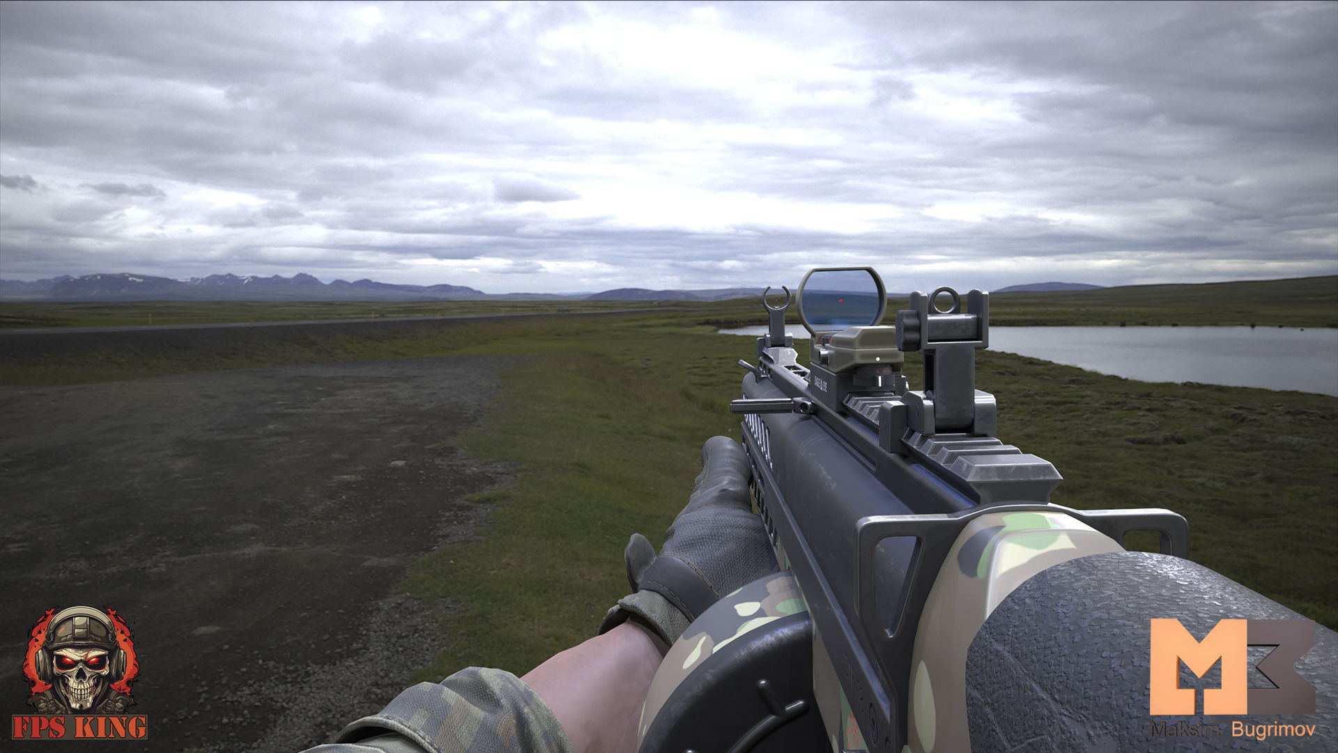 FPS Automatic Shotgun Animations Low-poly 3D model_4