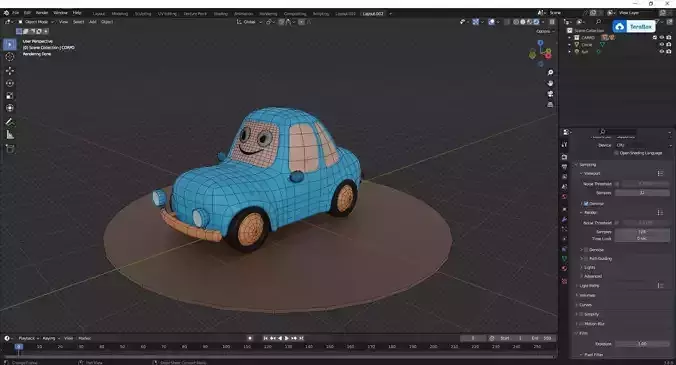 Cartoon car