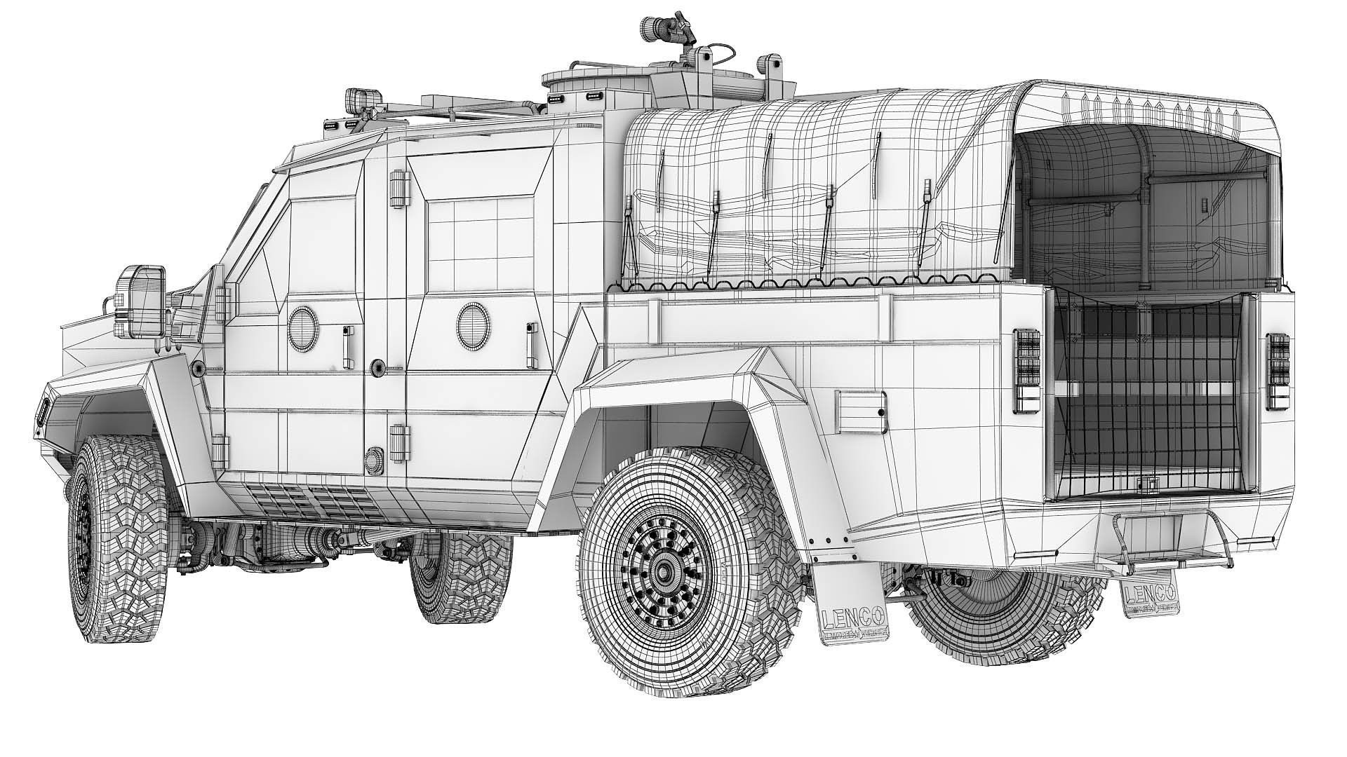 3D BearCat X3 Firecat 3D model_4