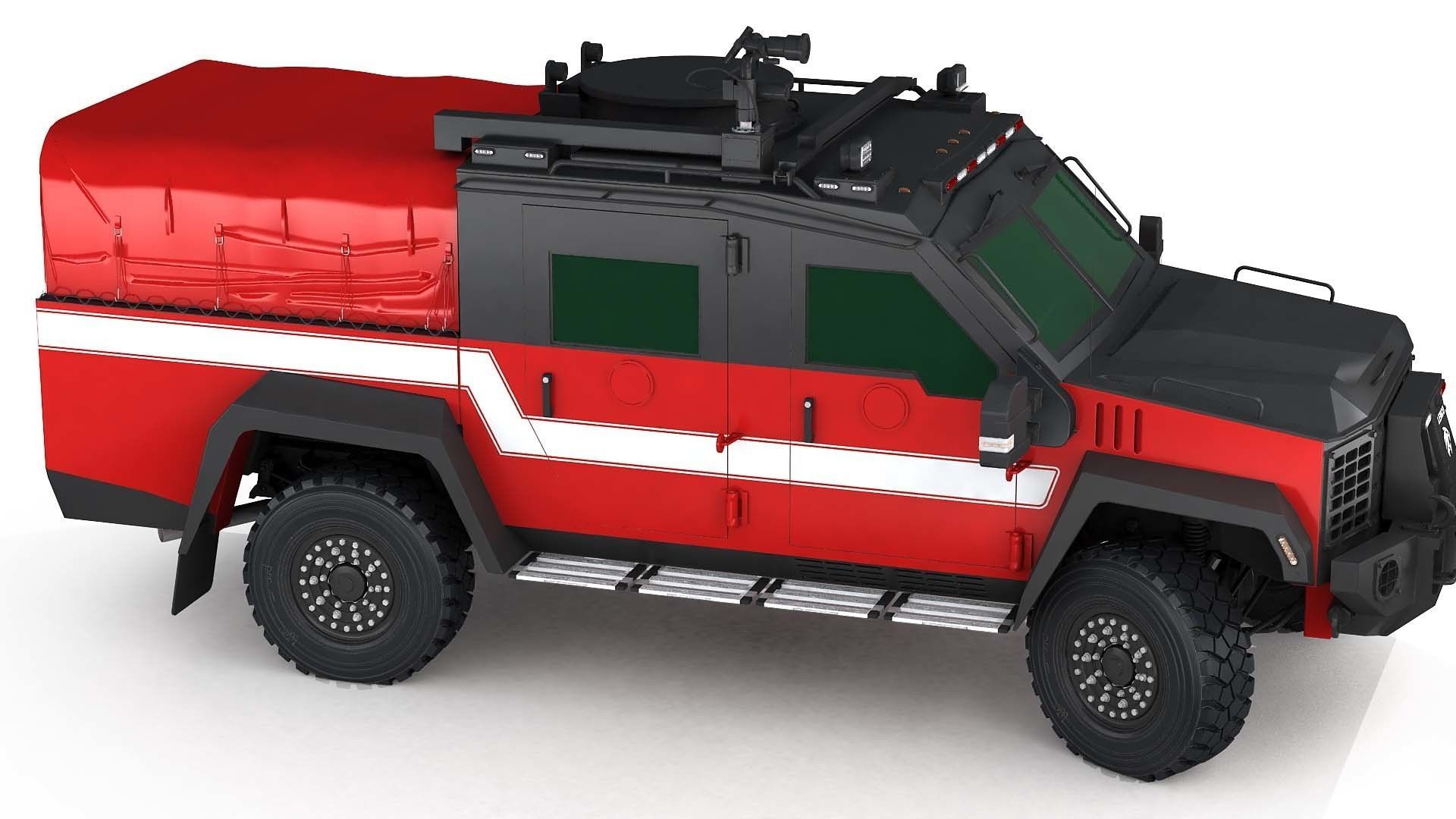 3D BearCat X3 Firecat 3D model_5