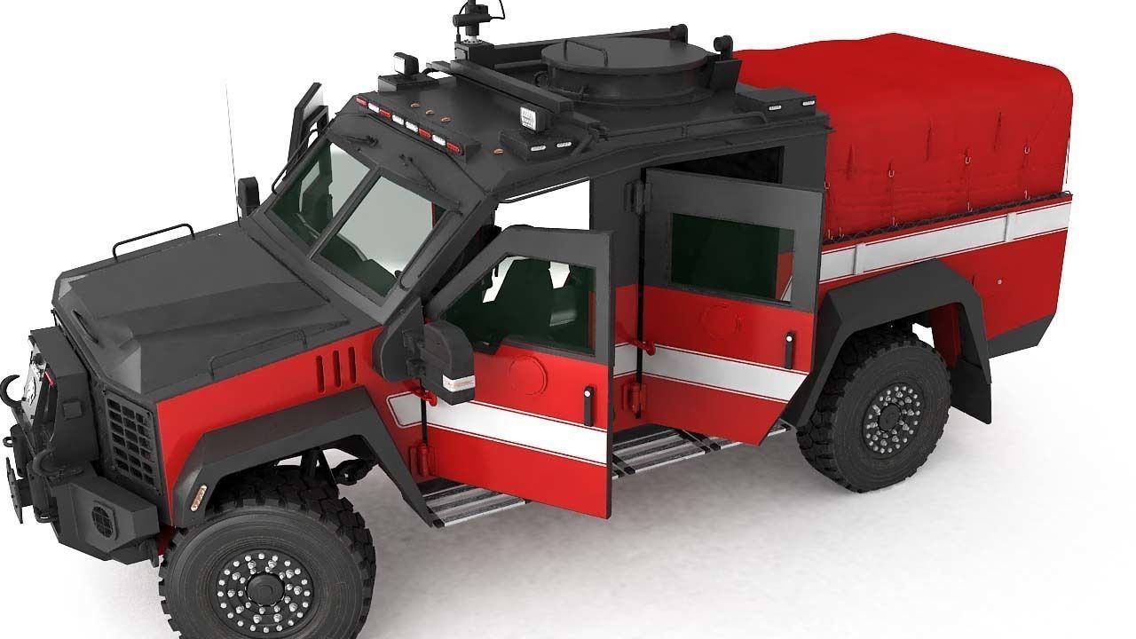 3D BearCat X3 Firecat 3D model_9