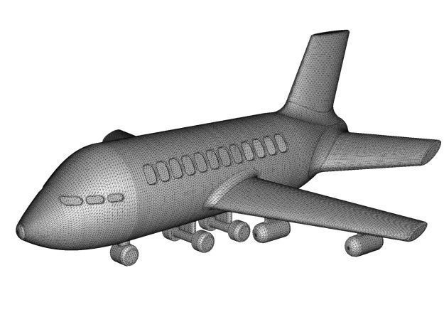 Fantastic Cartoon Aeroplane 3D model_3