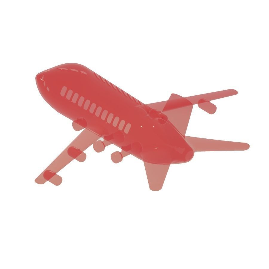 Fantastic Cartoon Aeroplane 3D model_2