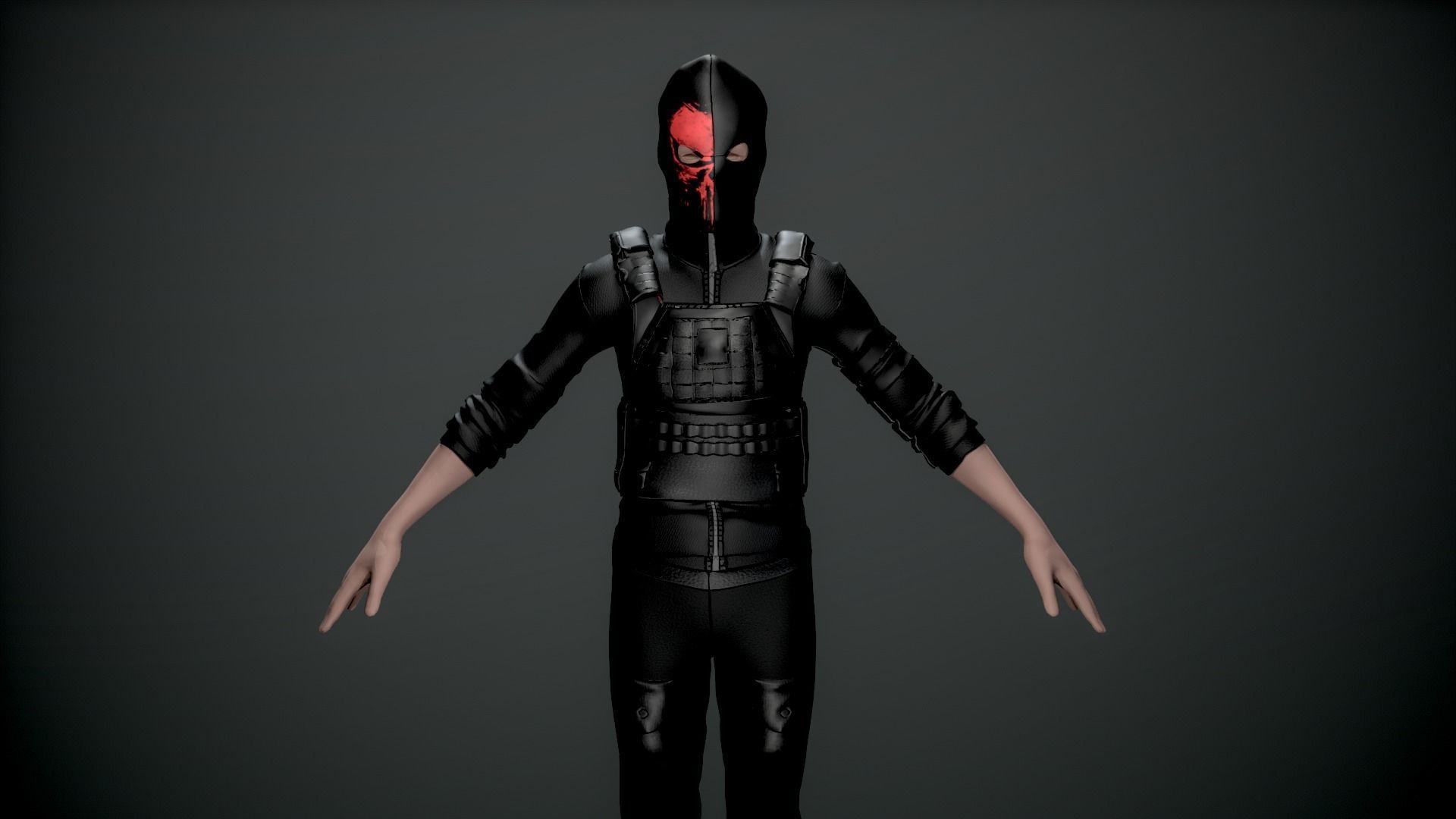 ARMYUNIFORM Low-poly 3D model_6