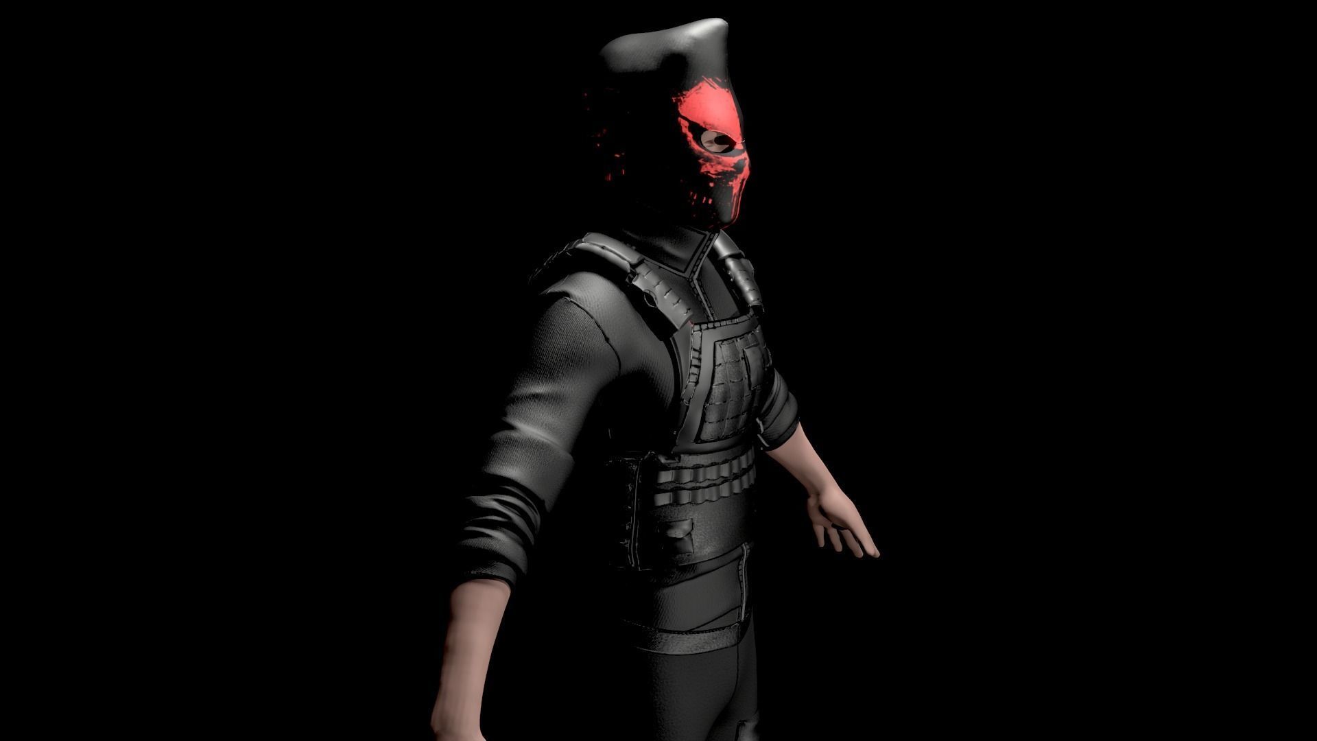 ARMYUNIFORM Low-poly 3D model_5