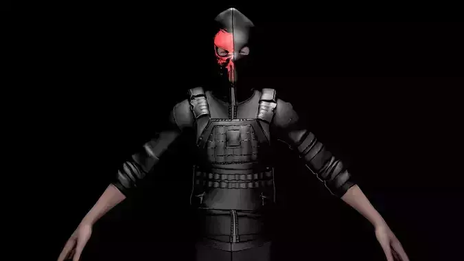 ARMYUNIFORM Low-poly 3D model