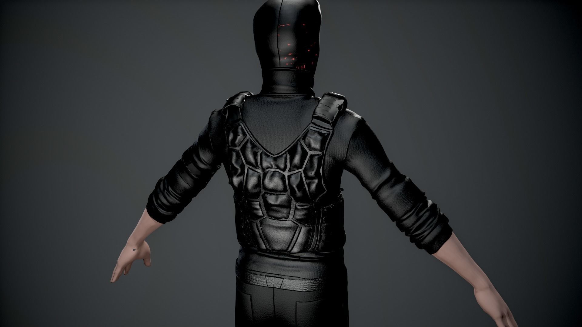 ARMYUNIFORM Low-poly 3D model_4