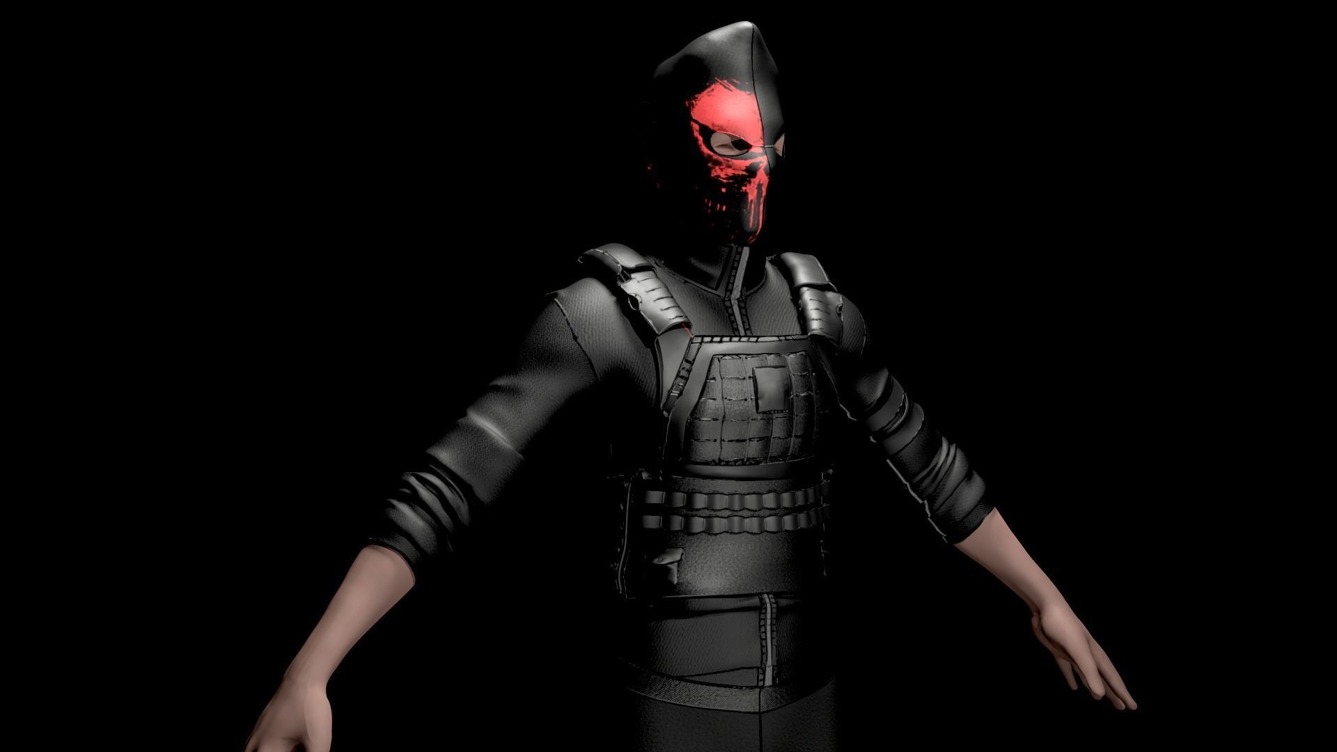 ARMYUNIFORM Low-poly 3D model_1