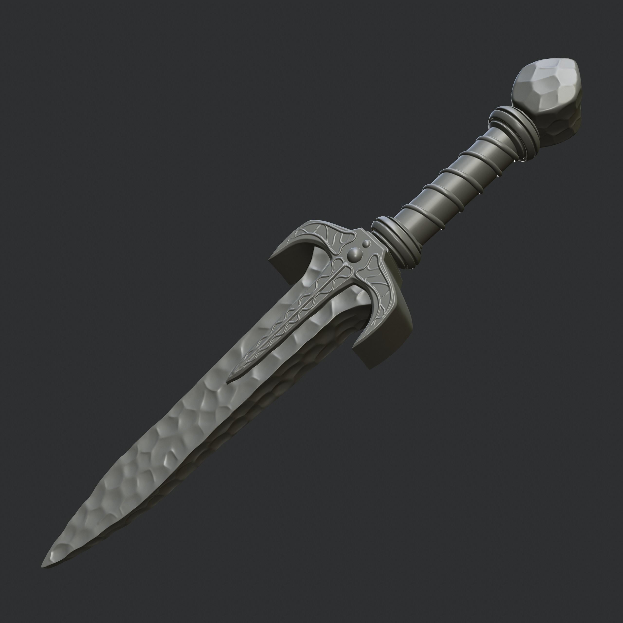 Dagger  3D print model_1