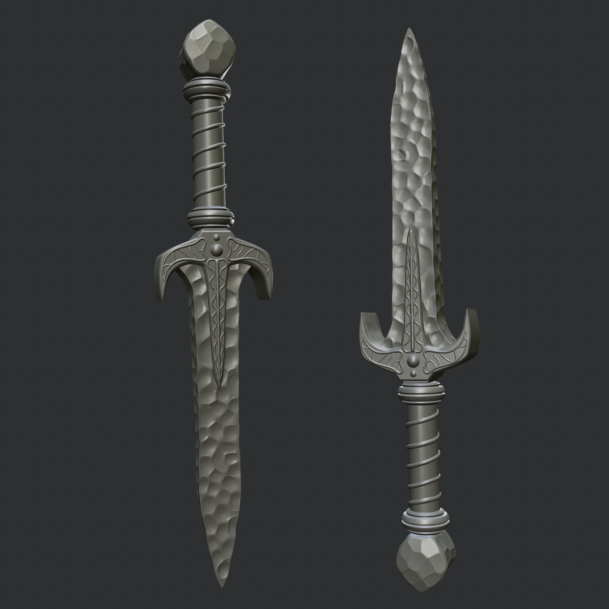 Dagger  3D print model_3